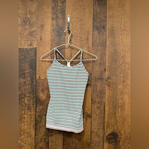 Ivivva by lululemon power y striped tank size 12 EUC